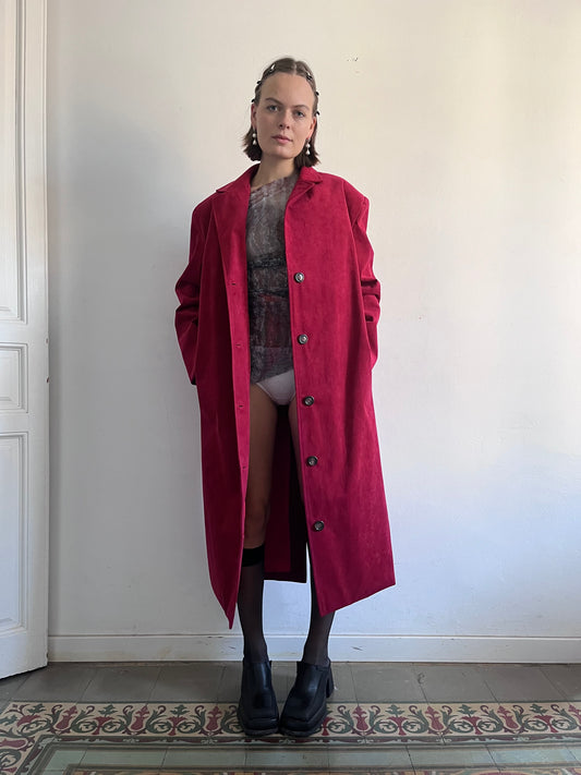 Vegan Suede Coat