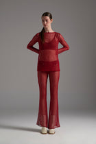 Sequined Net Top