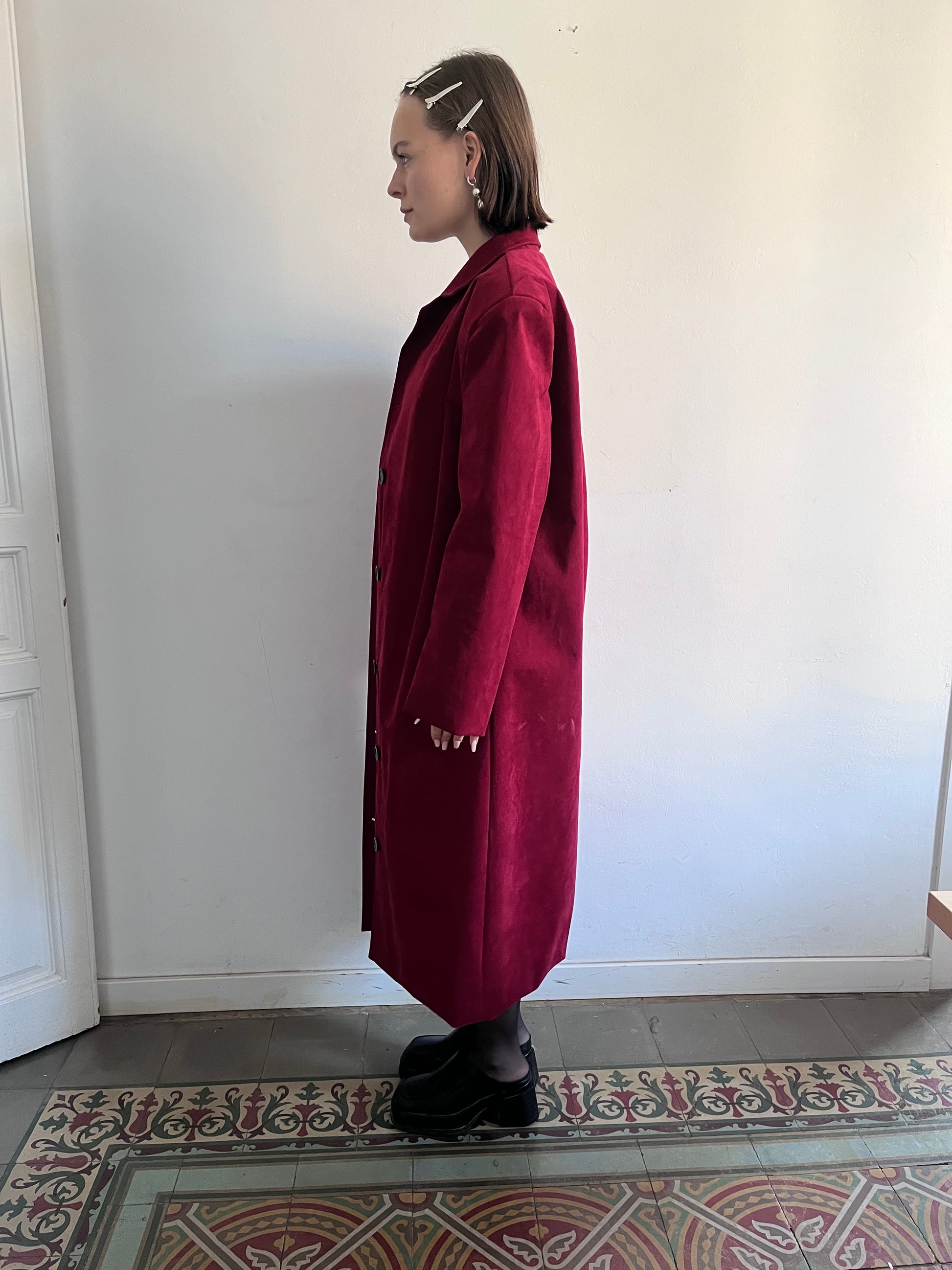 Vegan Suede Coat