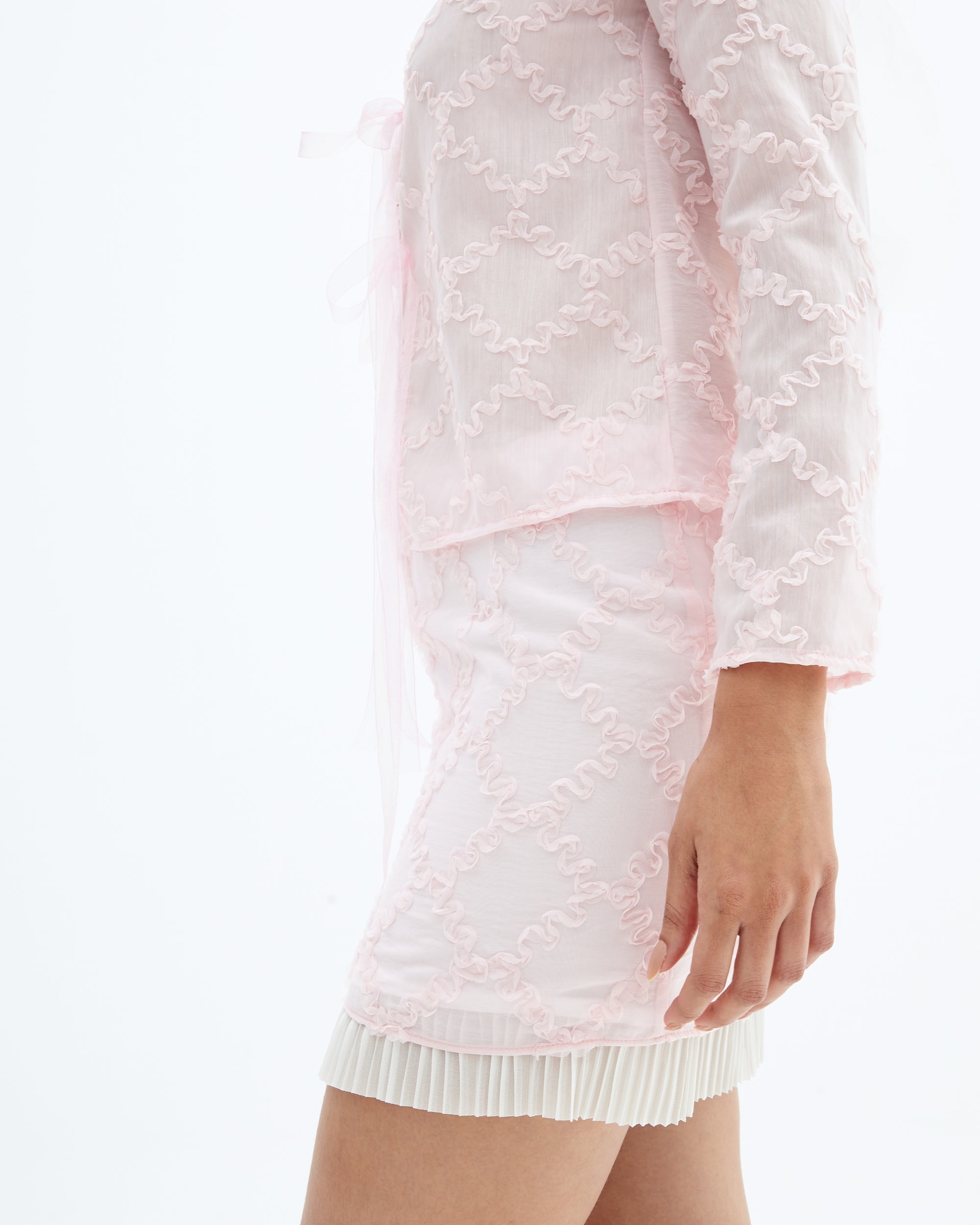 Yuan lined mini skirt