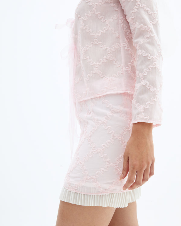Yuan lined mini skirt