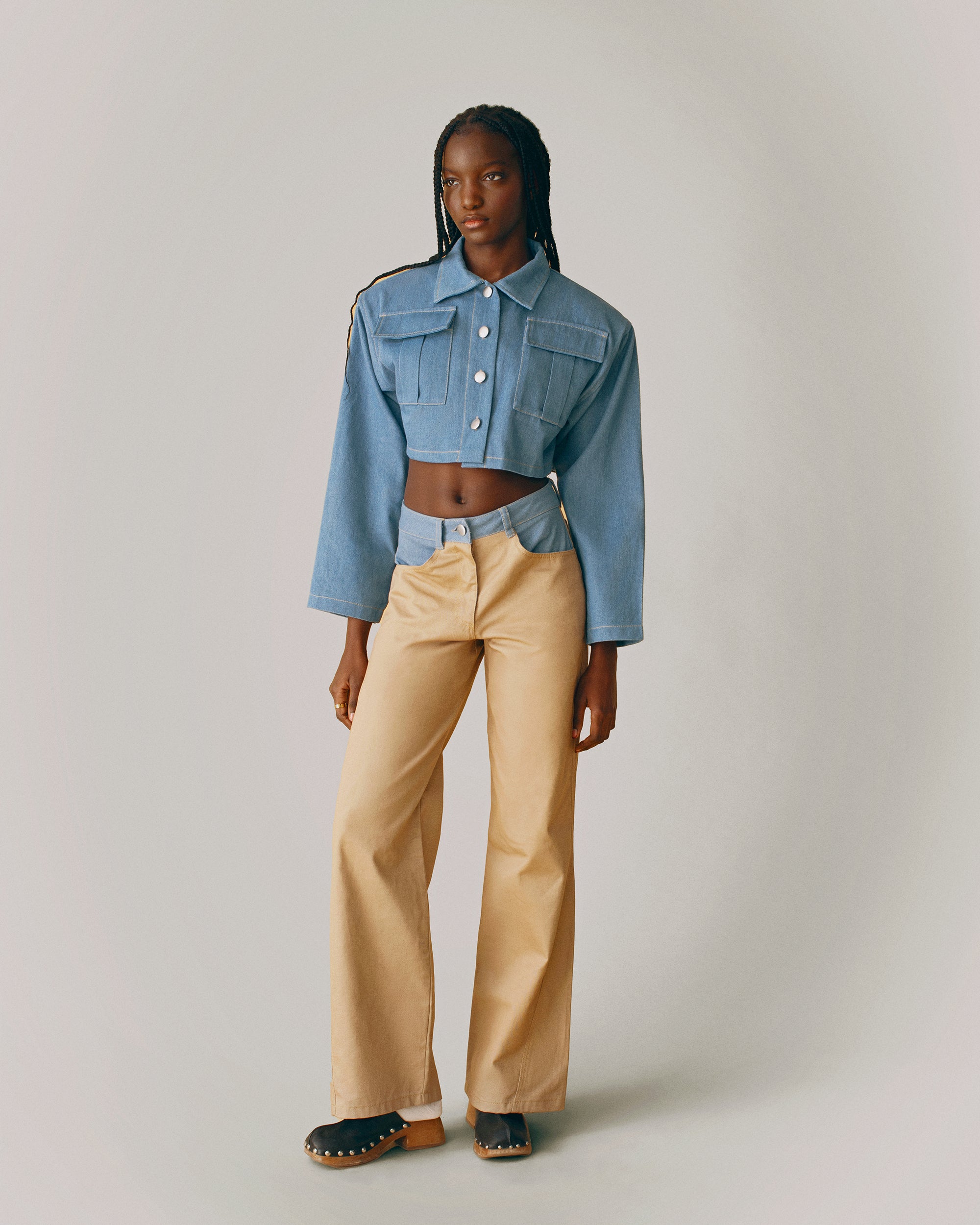 Cropped Denim Jacket