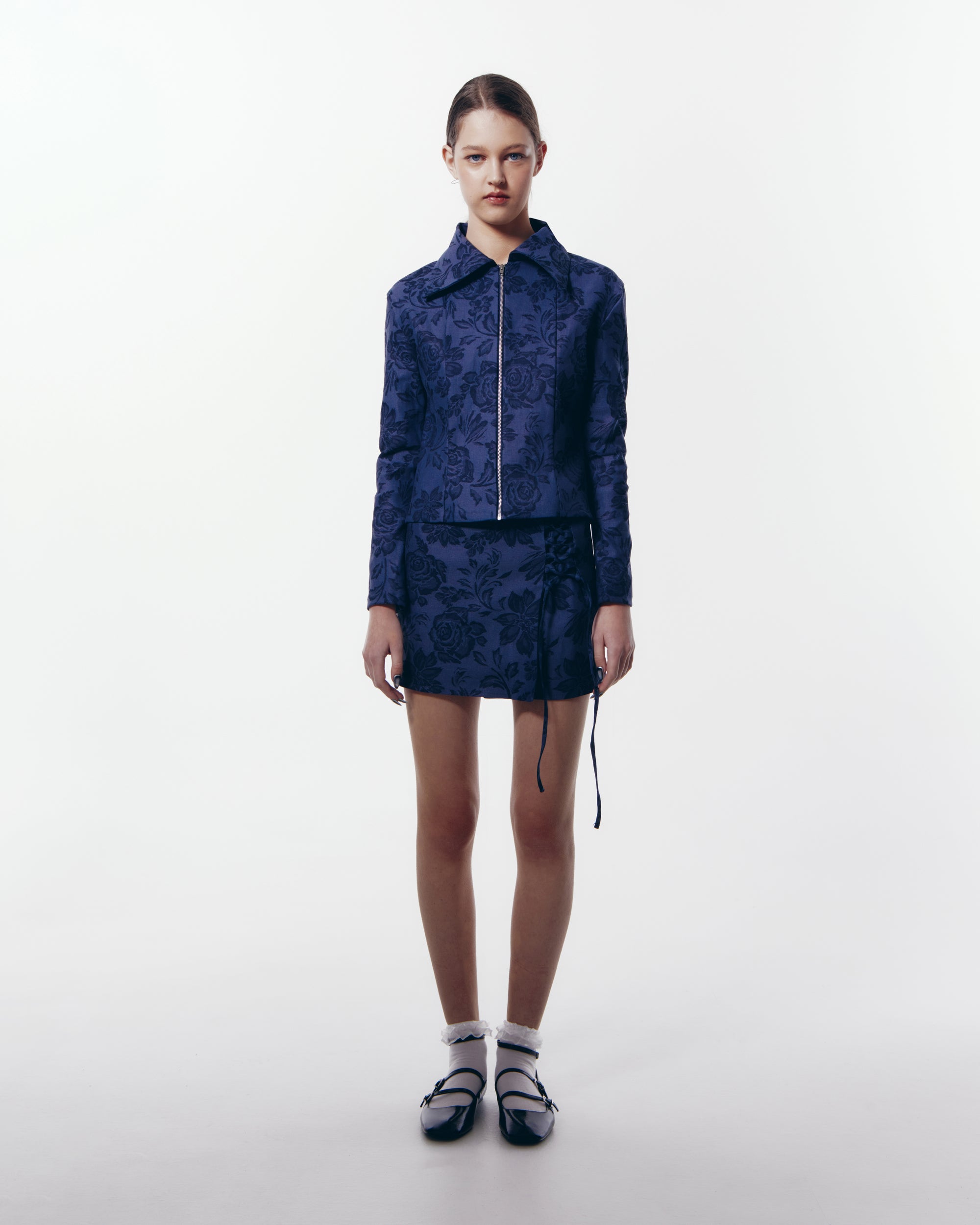 Selene Denim Jacquard Jacket