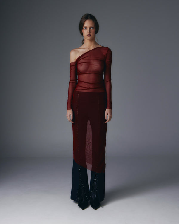 Akasha see-through mesh dress.