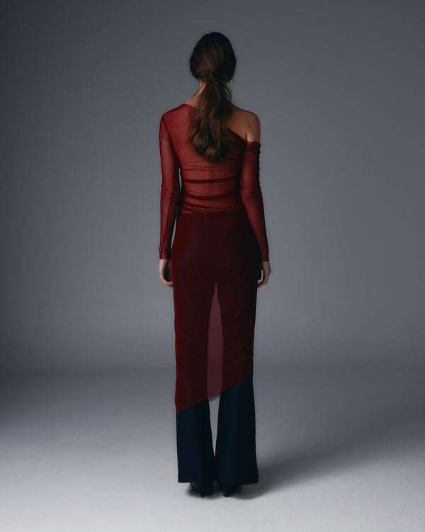 Akasha see-through mesh dress.