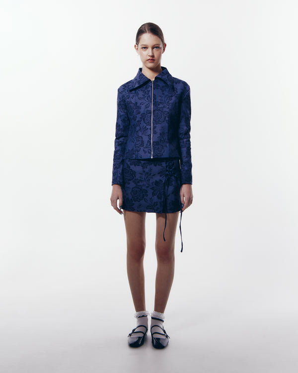 Selene Denim jacquard Skirt
