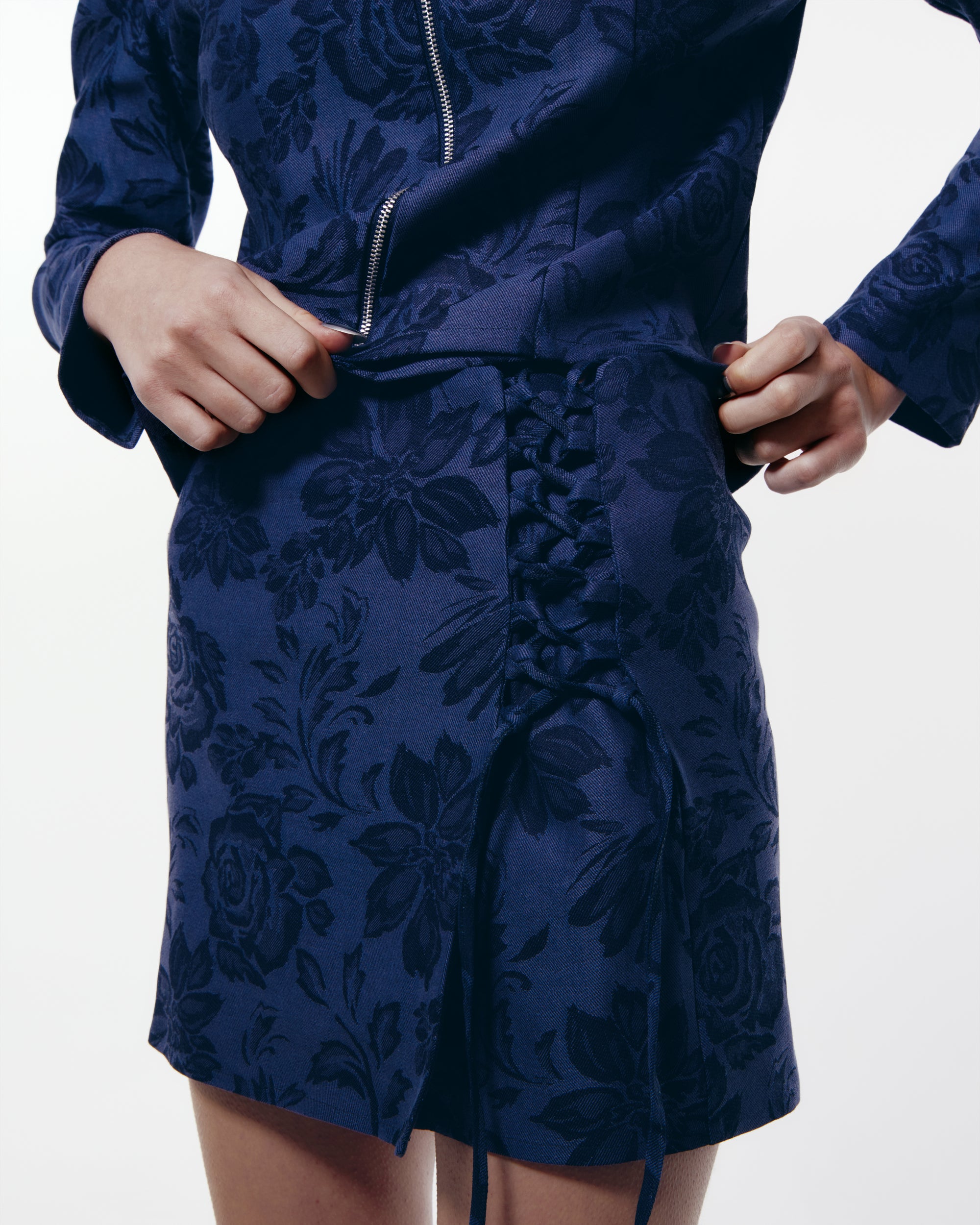 Selene Denim jacquard Skirt