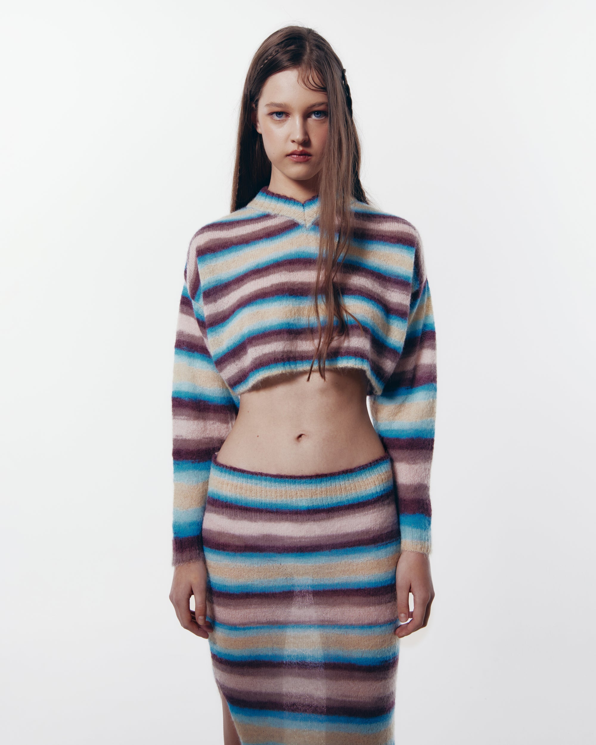 Berenice knitted sweater + Scarf