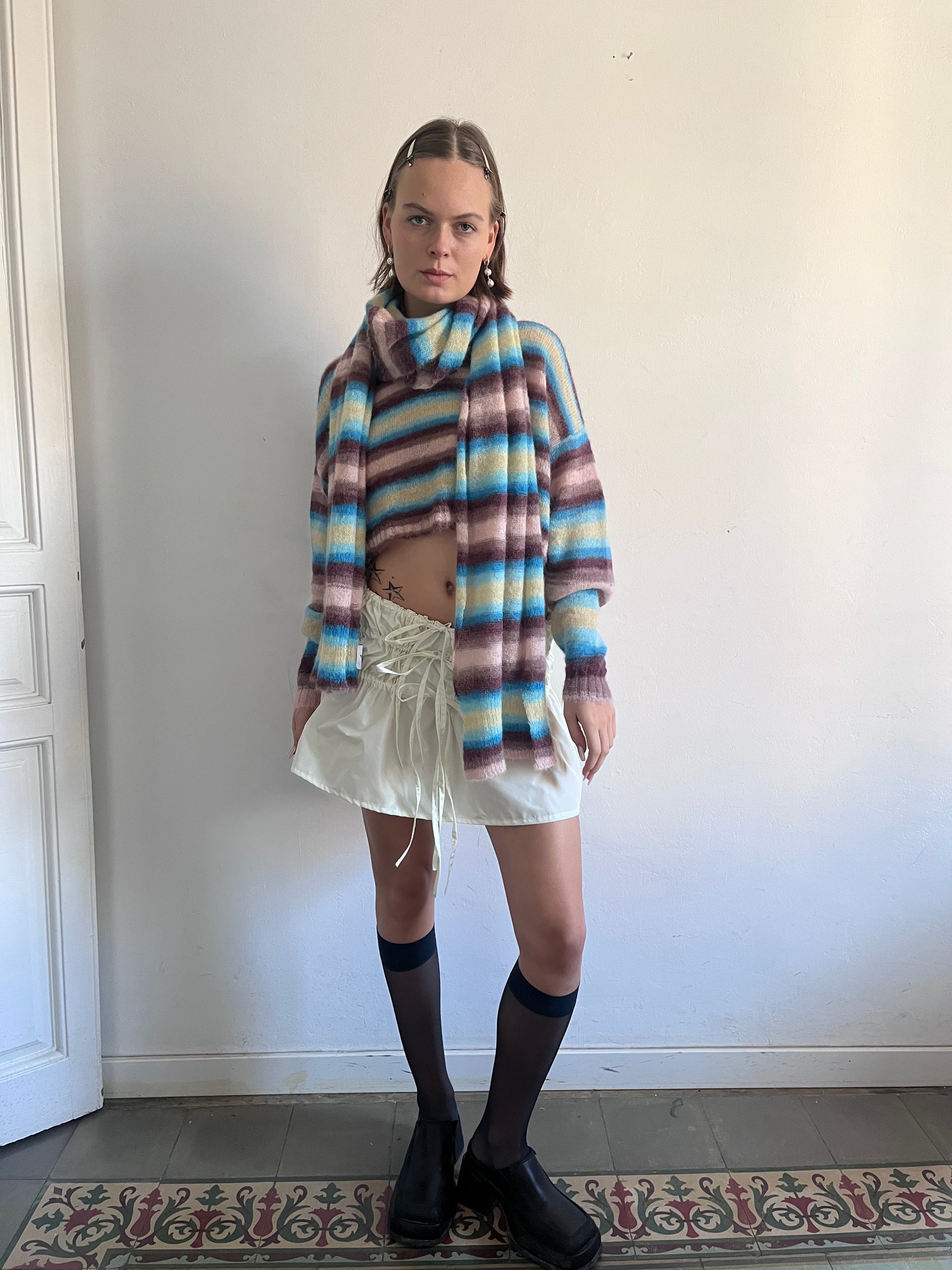 Berenice knitted sweater + Scarf