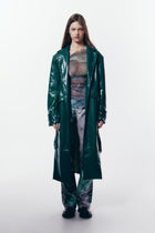 Myriam vegan leather trench coat.