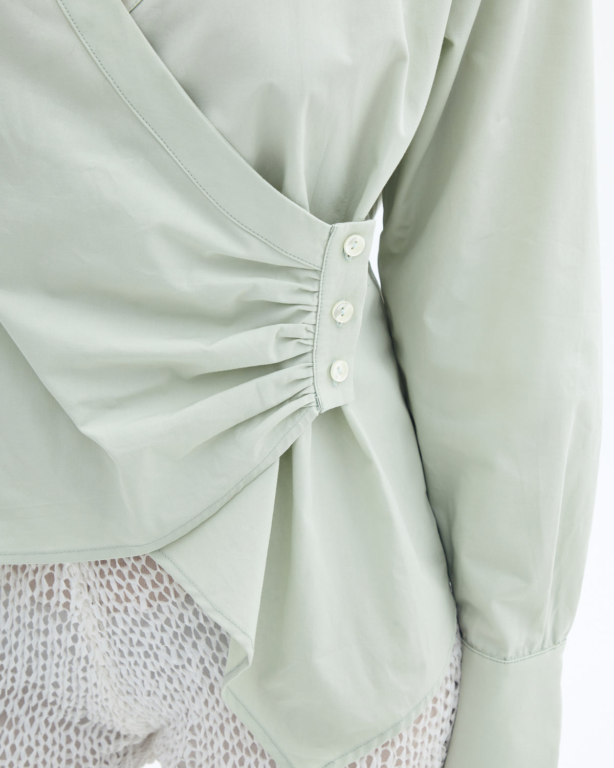 QIANG WRAP BLOUSE