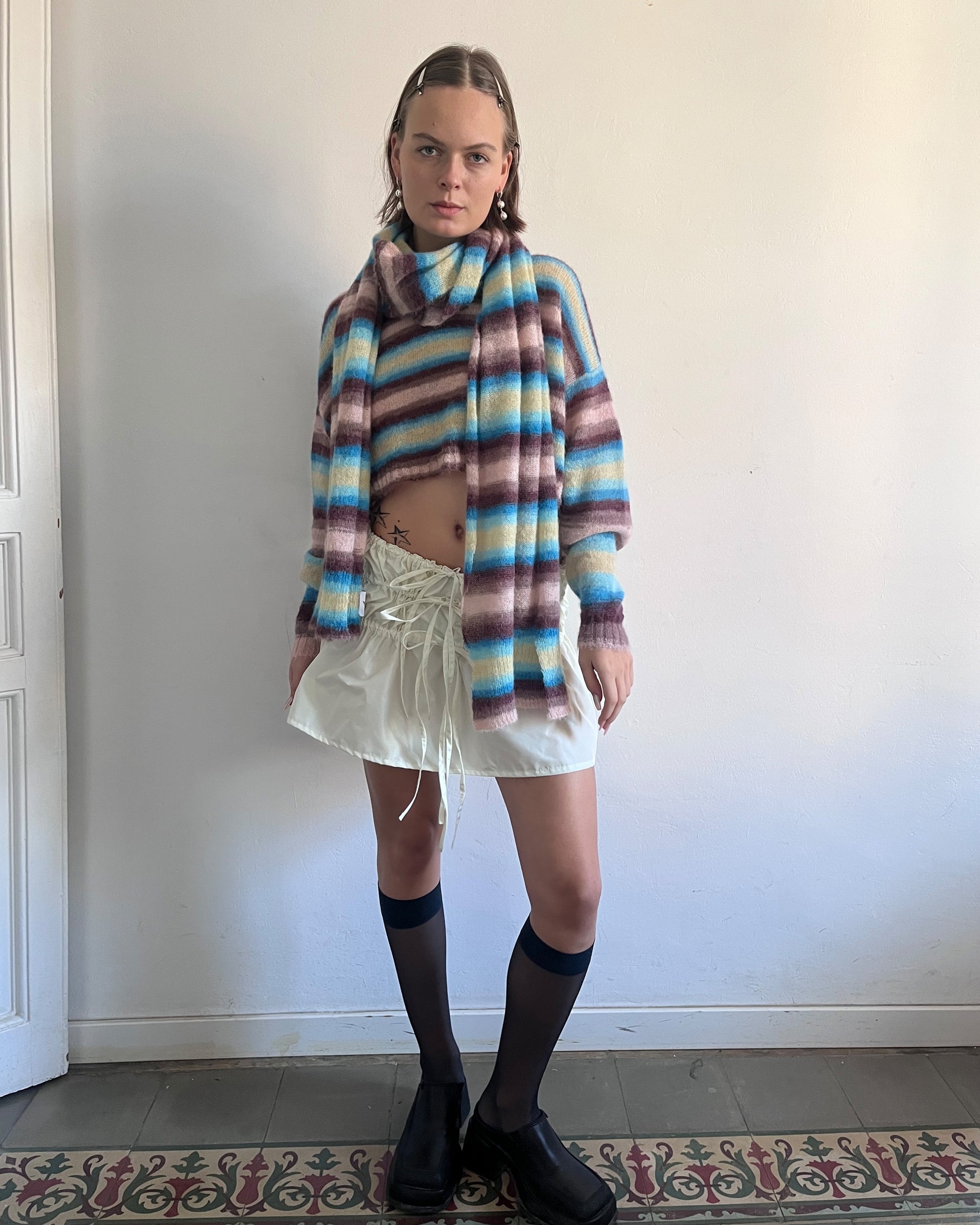 Berenice knitted sweater + Scarf