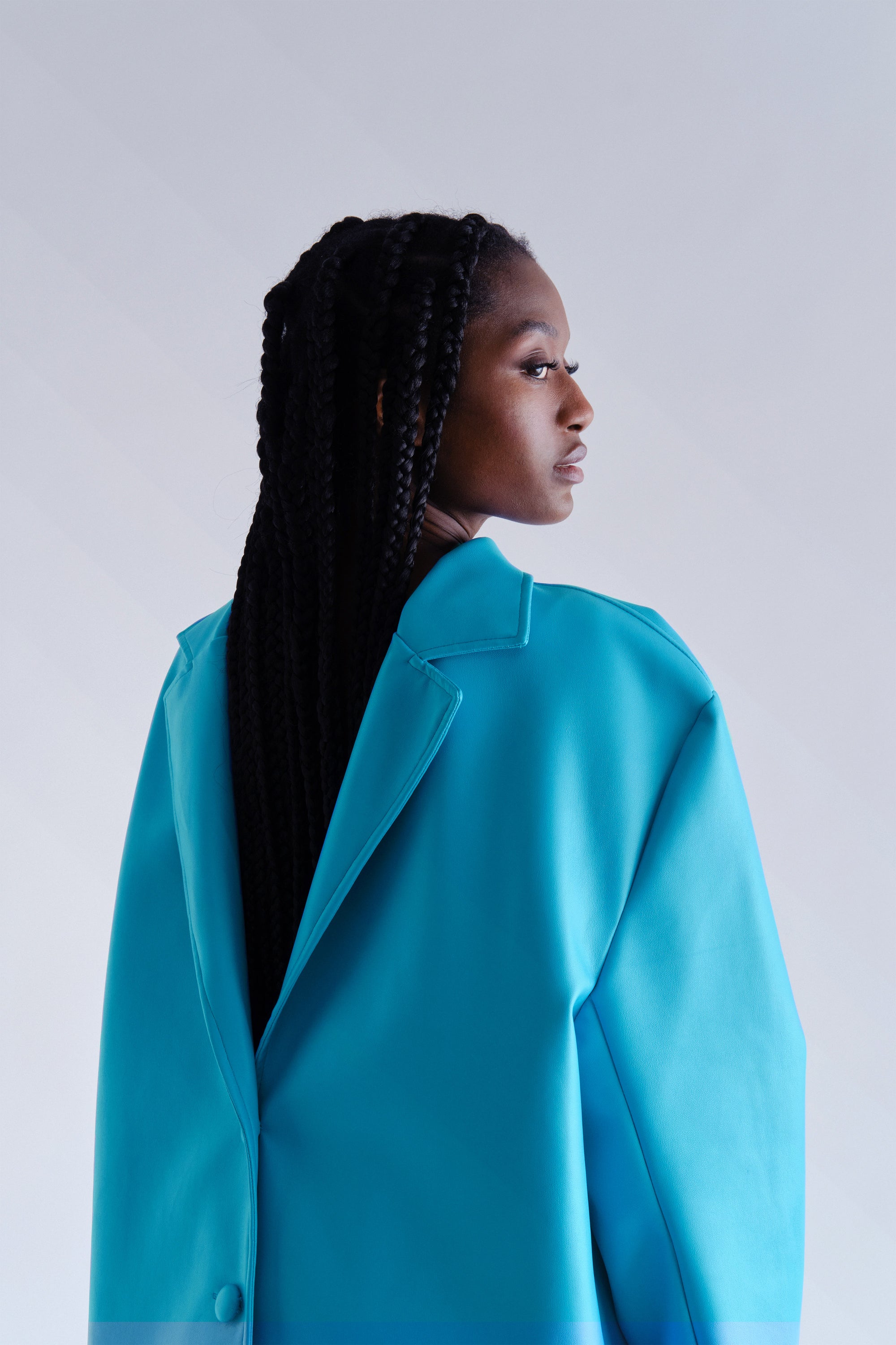 Vegan Leather Coat