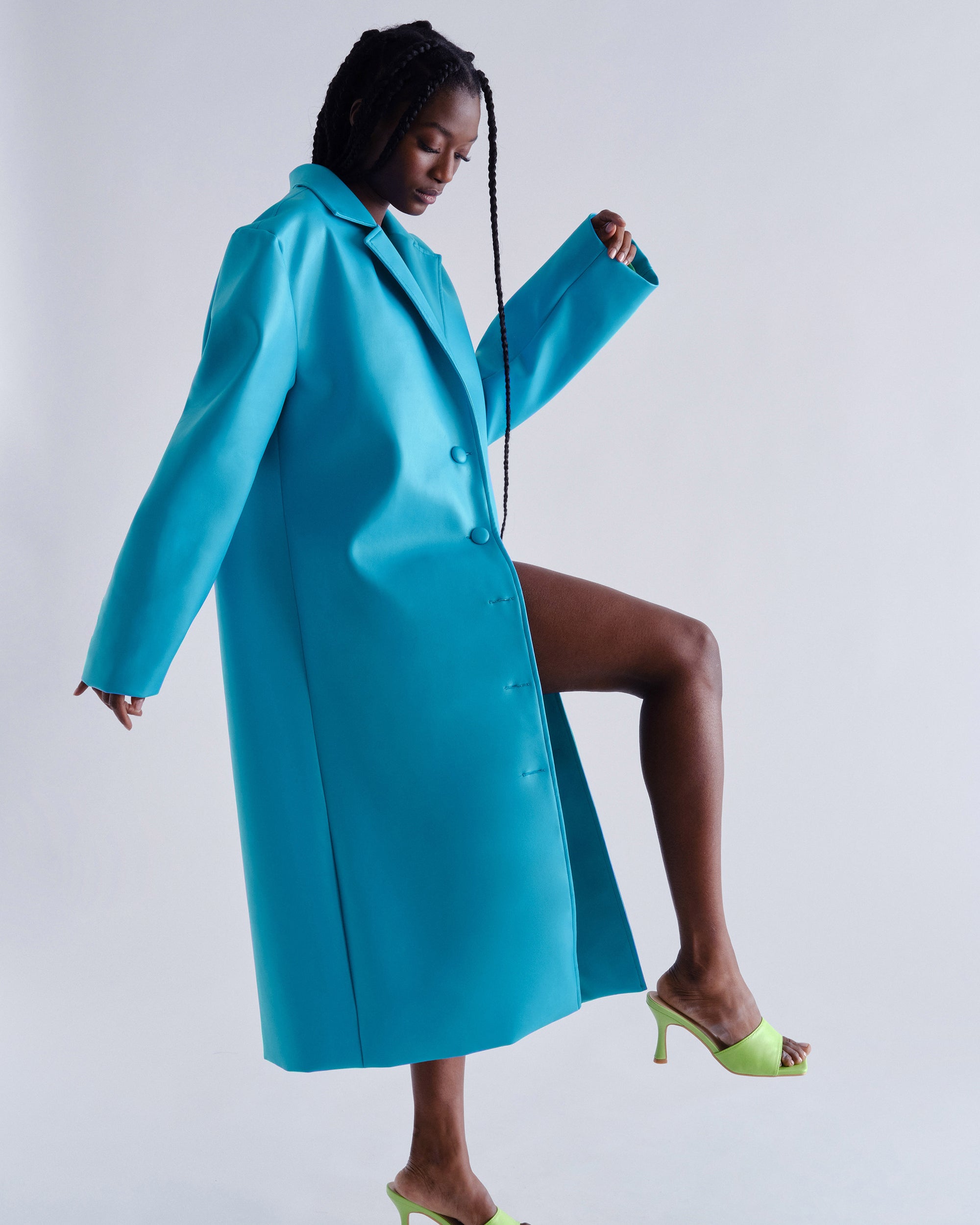 Vegan Leather Coat